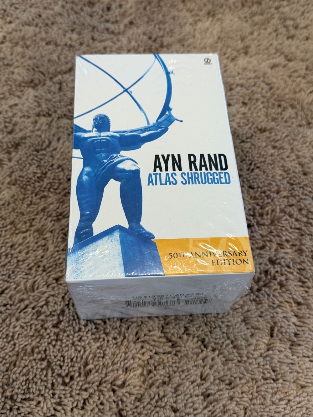 New in shrink Ayn Rand Atlas Shrugged 50th Anniversary Boxed Set Blue Red books - Picture 3 of 9